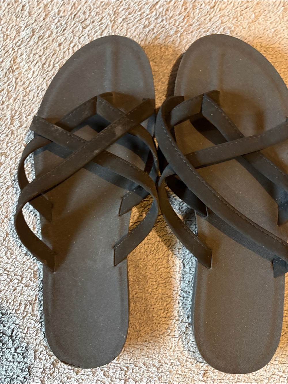 Women’s Black Strappy Slide Sandals - Sleek Everyday Comfort